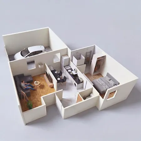 Le Glow - Elegant - Paisible - Parking Apartament *